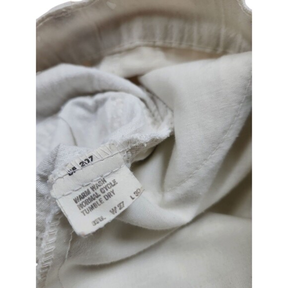 Levi's Vintage 70s Boho Flare Jeans Women's Size 27 White Classic Hippie Flawed - Picture 7 of 11